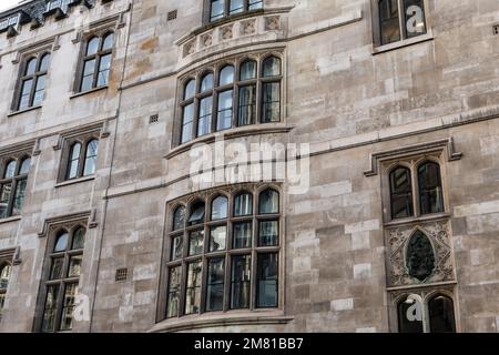 Close up of architectural details of a ornate period building Stock Photo