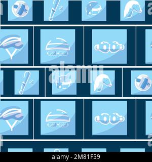Seamless pattern background with sport icons Vector Stock Vector