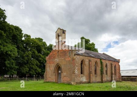 Hockley Heath, UK: Nuthurst Mortuary Chapel of Saint Peter, built in 1834 on the site of a medieval chapel. Stock Photo