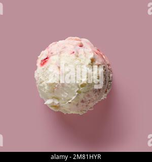 Pink ice cream ball isolated on a transparent background 19768134 PNG