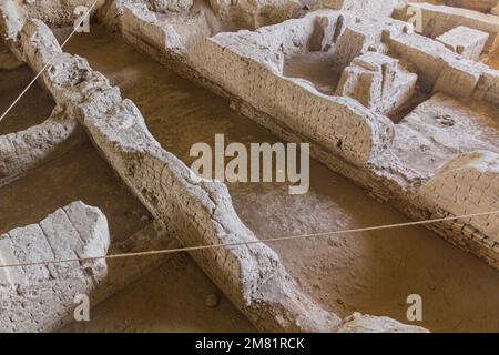 Ecbatana ruins at Hegmataneh hill in Hamadan, Iran Stock Photo