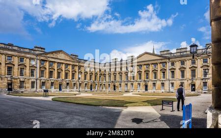 The Peckwater Quadrangle is one of the quadrangles of Christ Church, Oxford, Oxfordshire, South East England Stock Photo