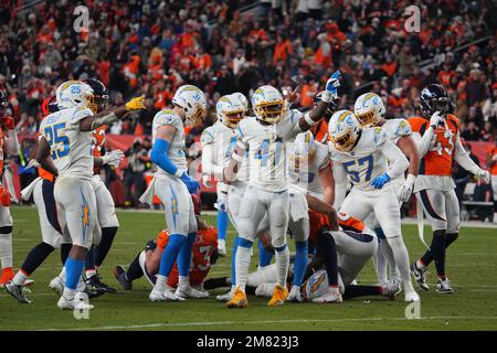 Los Angeles Chargers safety Raheem Layne (41) walks off the field