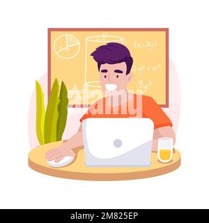 College preparatory test isolated cartoon vector illustration. Stock Vector