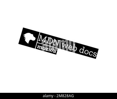 MDN Web Docs, rotated logo, white background Stock Photo - Alamy