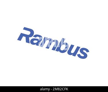 Rambus, rotated logo, white background Stock Photo - Alamy