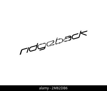 Ridgeback brand, rotated logo, white background B Stock Photo - Alamy