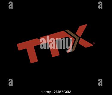 Ttx3 Background TTX Company, rotated logo, black background B Stock Photo - Alamy