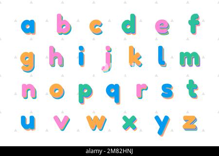 Vector lower case letter set Stock Vector