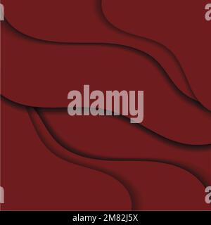 Vector abstract wavy red patterned background Stock Vector