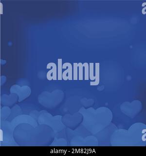 Vector heart bubble pattern background Stock Vector