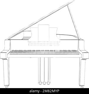 Piano Vector Stock Vector