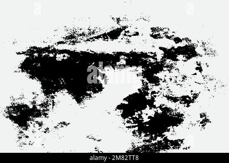 black grunge texture on white background EPS vector. Stock Vector