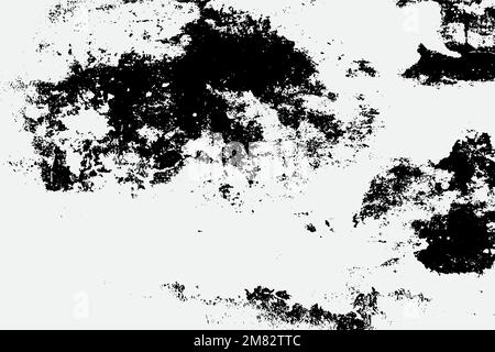 black grunge texture on white background EPS vector. Stock Vector