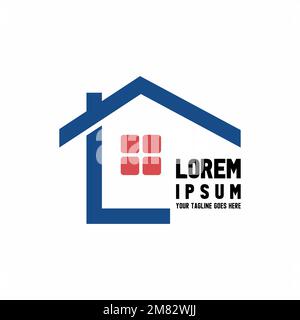 simple roof house like letter LL font image graphic icon logo design abstract concept vector stock. used as a symbol related to property or initial Stock Vector
