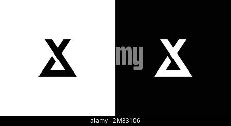Cool and modern XA logo design Stock Vector