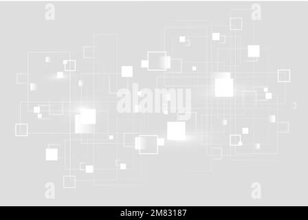 Minimal geometric shapes vector digital technology Stock Vector