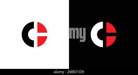 Modern and strong letter CH initials logo design Stock Vector