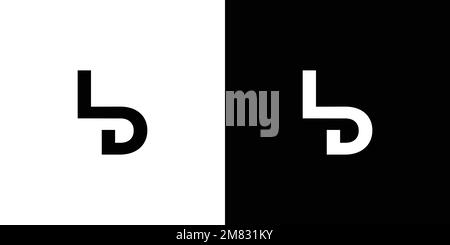Modern and unique  letter LD initials logo design Stock Vector