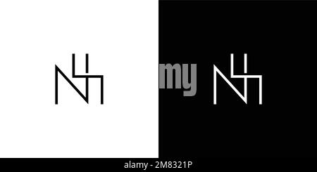 Simple and modern letter NS initials logo design Stock Vector