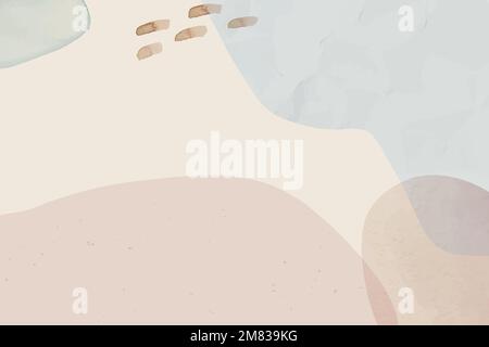 Neutral soft abstract watercolor background vector Stock Vector