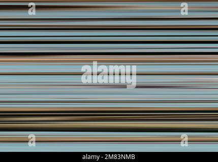 Blue Brown horizontal stripes gradient design art for backgrounds. Blurred Motion. Vector Illustration. Stock Vector