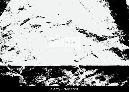 Black Old Blank Paper Old Ruined Rough Shabby Grunge Scratched Torn Torn Texture. Stock Vector