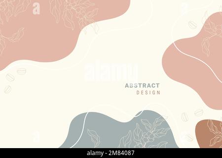 abstract delicate coffee background coffee plant vector Stock Vector