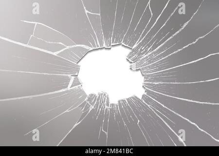 Cracked mirror background vector shattered glass Stock Vector