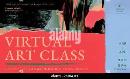 Abstract template vector, virtual class for blog banner Stock Vector