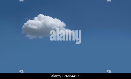 Lonely cloud in the blue sky Stock Photo