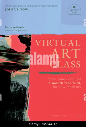 Abstract template vector, virtual class ad for poster Stock Vector