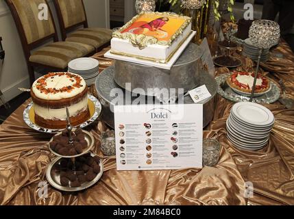 Los Angeles, USA. 11th Jan, 2023. Dolci Cakes at the Evening Of Gladness for DOLLY DE LEON held at A Private Residence in Los Angeles, CA on Wednesday, ?January 11, 2023. (Photo By Sthanlee B. Mirador/Sipa USA) Credit: Sipa USA/Alamy Live News Stock Photo
