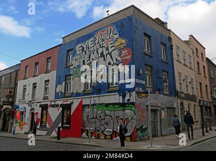 Crown Alley - Cope Street, at Temple Bar, Dublin Stock Photo