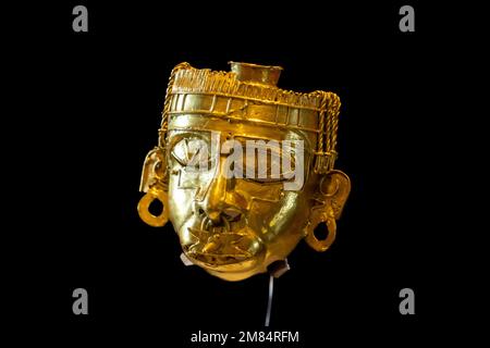 Gold representation of the deity Xipe Totec. Museum of Cultures of 