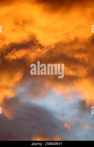 Sunset colors on the sky Stock Photo