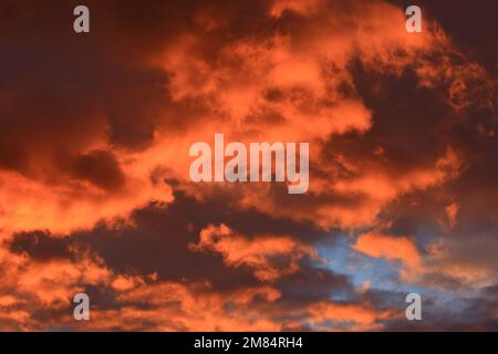 Sunset colors on the sky Stock Photo