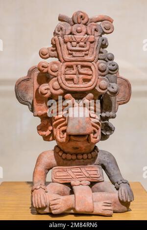 Pre-Hispanic Zapotec Ceramic Figure Of A Deity, Possibly Cocijo, The ...