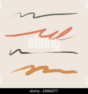 Abstract brush stroke element vector Stock Vector
