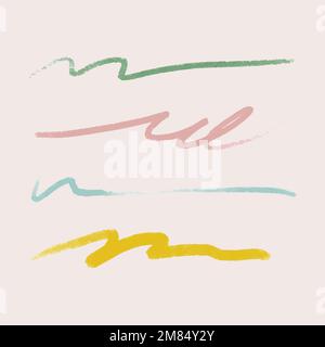 Abstract brush stroke element vector Stock Vector