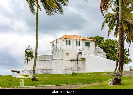 Historic fortress of Monte Serrat built in Salvador, Bahia at the end of the 17th century Stock Photo