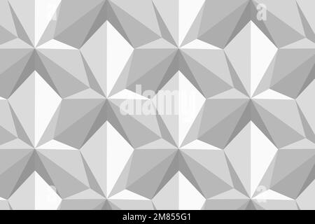 Kite 3D geometric pattern vector grey background in abstract style Stock Vector
