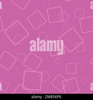 Pink Seamless Pattern. Icon Dynamic composition of figures. Minimal geometric abstract background. Stock Vector