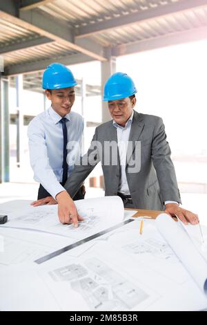 Site construction engineer Stock Photo