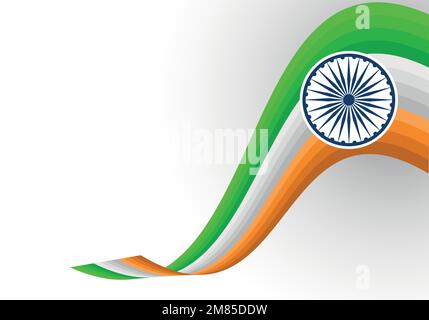 26th January, Happy Republic Day of India in vector background. Vector background design Stock Vector