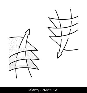 Multilayered material absorbents set Stock Vector