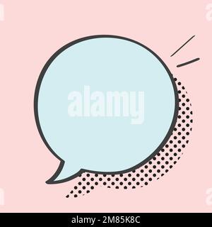 Speech bubble vector in pop art style Stock Vector