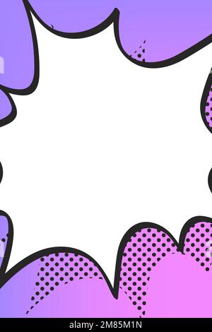 Comic explosion background vector, cartoon pop art style Stock Vector