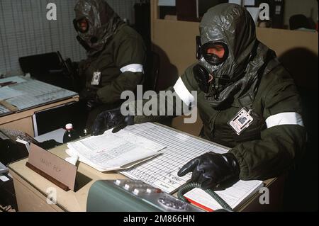 STAFF SGT. Jeff W. Schmidt, 63rd Military Airlift Wing (MAW), checks ...