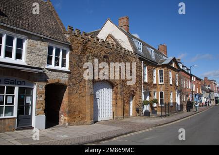 Houses in Shipston on Stour in Warwickshire, in the United Kingdom Stock Photo